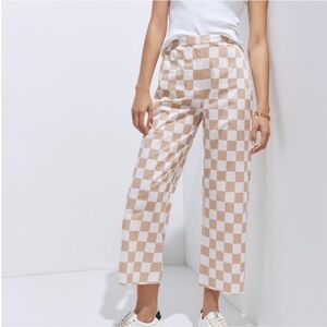 Hutch Anthropologie Checkerboard pants Size 6